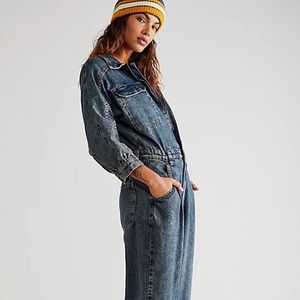 Free People Sammie Denim Coverall
